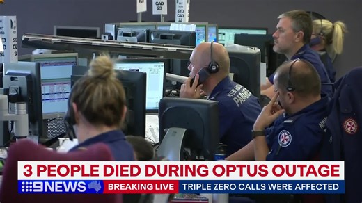 #BREAKING: Three people have died during a major Optus network outage that affected Triple Zero calls. #9News | 9 News Sydney
