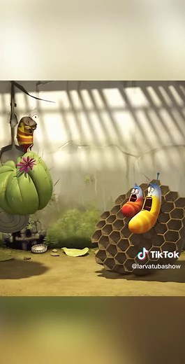 Larva And Bee 3#shorts #funny #larva #cartoon #shortslarva #larvacartoon #funny #tiktok #trending #xuhuong #larvae