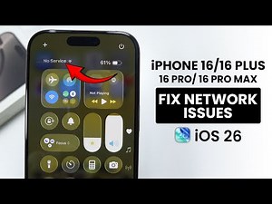 iOS 26 - Fix Network Problems on iPhone 16 & Pro Max