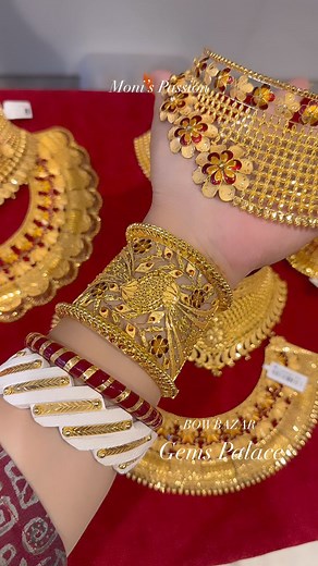 891K views · 10K reactions | Beautiful Gold Choker Glass Chur Jewellery Special Wedding Collection | Gems Palace Moni's Passion GOLD | Moni's Passion GOLD | Facebook