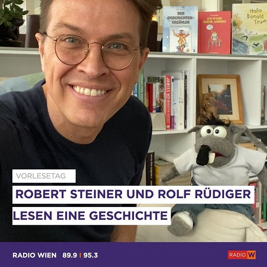 Bei uns auf Radio Wien wird am heutigen „Vorlesetag“ fleißig gelesen. Und auch Ratte Rolf Rüdiger lässt sich gerne von Robert Steiner unterhalten. 📚 | Radio Wien / Wien heute