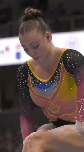 Flawless Slow Motion Balance Beam Routine! 🤯 #gymnasticsskills #gymnast