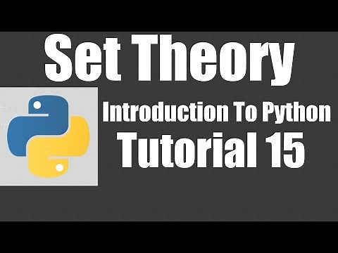 Set Theory - Python: Tutorial 15