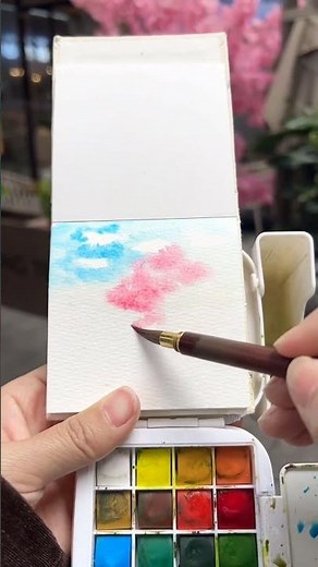 Colors of Spring in a Tiny Painting 🌸