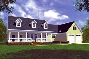 Country Plan - 1,799 Square Feet, 3 Bedrooms, 2.5 Bathrooms | Floor Plan #348-00055 | America's Best House Plans