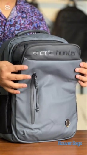 CAPRESE Bags CG Road, Ahmedabad on Instagram: "#rouverbags Arctic Hunter grey backpack — clean, rugged, and built for everyday grind. Minimal looks, maximum utility. From workdays to weekend escapes, this one carries it all. 🎒⚙️ . . . #ArcticHunterBackpack #GreyBackpack #TravelBackpack #EverydayCarry LaptopBackpack"