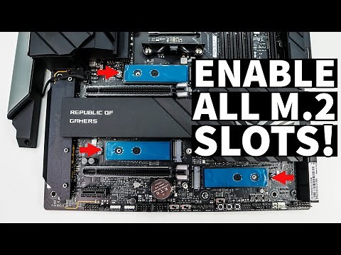 How to enable all M.2 slots on the ASUS ROG Crosshair VIII Extreme