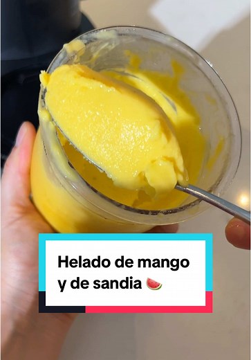 Helados de Sandía y Mango con Ninja Creami
