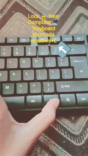 how to lock 🔒 your computer 🖥️ with keyboard ⌨️ shortcuts windows+L 🔥