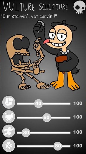 Skylanders University character cards - Vulture Sculpture #Skylanders #SkylandersUniversity