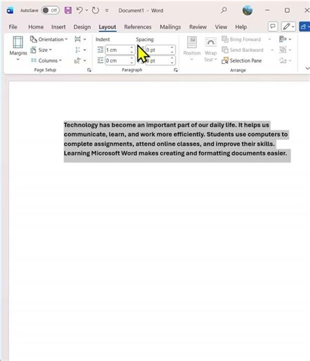 How to Modify Indent Settings in MS Word