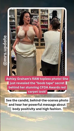 Ashley Graham's TOPLESS Photo! 😱 CFDA Fashion Secrets! #AshleyGraham #CFDAAwards