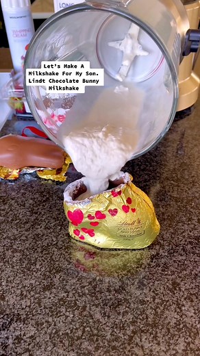 Homemade Lindt Chocolate Bunny Milkshake Recipe