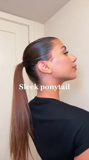 How to Achieve a Perfect Clean Girl Ponytail - Step by Step Tutorial