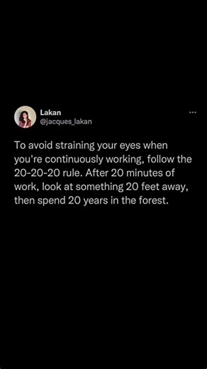 protect your eyes with the 20-20-20 rule | Subscribe for more #motivation 😊👍