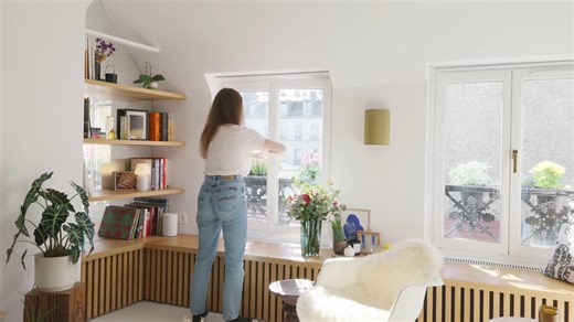 How this designer turned two old Paris studios into one bright home