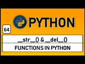 Understanding __str__() and __del__() methods in python