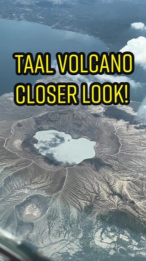 TAAL VOLCANO VIEW? Let’s GO! ANG GANDA! 💛 #view #volcano #taal #taalvolcano #learnontiktokph #cabincrew #flightattendant #cebupacific #airbus #airplane