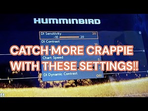 USE THESE FISHFINDER SETTINGS TO CATCH MORE CRAPPIE‼️HELIX HUMMINBIRD 7 & 12‼️