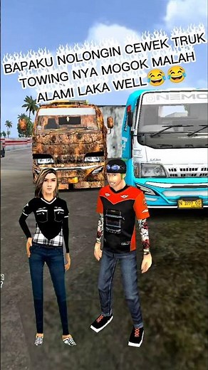 My father helped a girl whose towing truck broke down and had an accident 😭😭#bussid #truckoleng #...