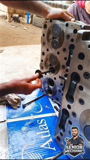 Engine Head Installation | Diesel Engine Repair | Real Workshop #engine #mechanic #shortsfeed #yt