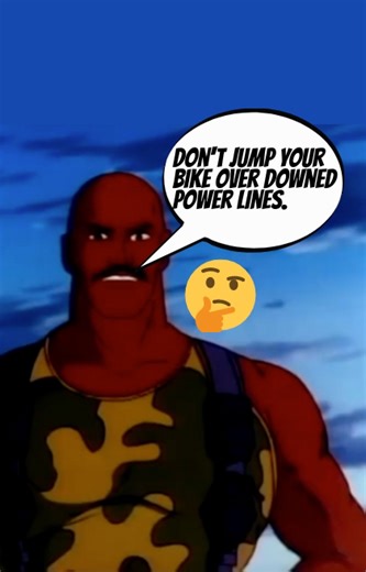 What was your favorite GI Joe PSA? What did you guys think of the one where Roadblock warns two boys about jumping their bikes over downed power lines?#gijoe #realamericanhero #psa #publicserviceannouncement #eighties #80s #80scartoons #80snostalgia #saturdaycartoons #saturdaymorningcartoons #roadblock #powerlines | Rare Action Figures