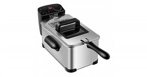 3.2 Quart Electric Stainless Steel Deep Fryer with Timer - Costway
