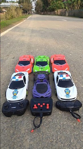Rc remote mini police car vs Lamborghini Dekho 😧🚑⛱️