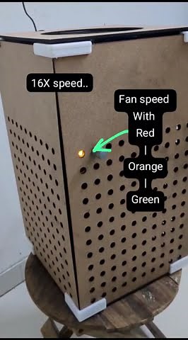 DIY Air Purifier. With Air quality sensor and auto fan speed control. #arduino #arduinoproject #DIY