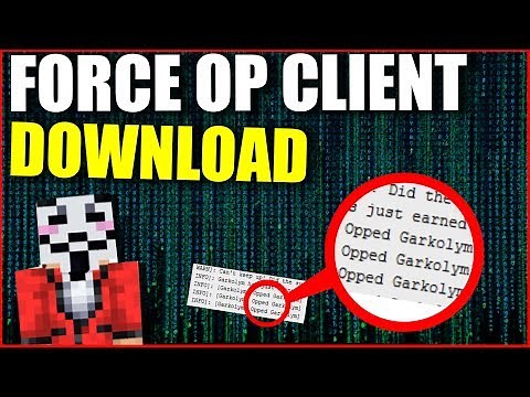 WIE MAN SICH SELBER OP GEBEN KANN | MINECRAFT FORCE OP CLIENT 1.8 DOWNLOAD | HACKED CLIENT