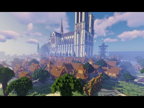 Minecraft Notre Dame and Medieval City [Download Map v1.14.4]