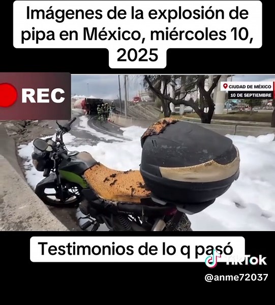 Explosión de camión de gas en Ciudad de México