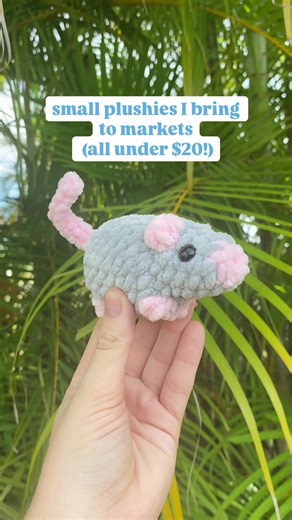 small plushies i bring to markets ($20 and under) #crochet #crochetmarket #amigurumi