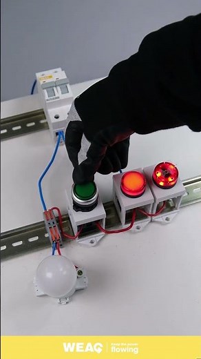 Red Indicator Lamp & Buzzer Combo | Smart Circuit Alert System.