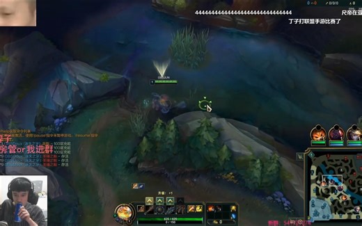 马海威、PYL看解说杯训练赛Doinb队 VS langx队，Doinb杰斯18分钟3件半暴力速推搞子剑