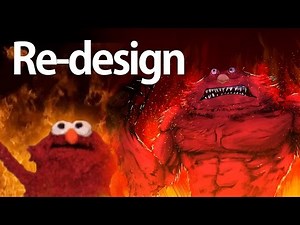 [Speedpaint] burning elmo meme - redesign👹