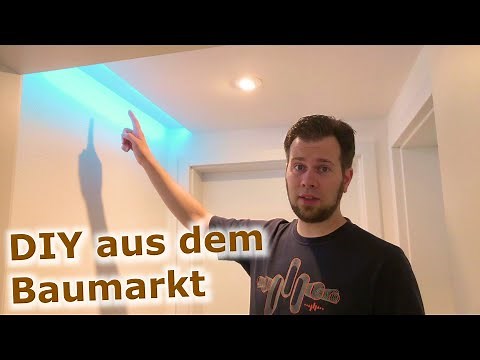 Indirekte Beleuchtung in abgehängter Decke: SELBSTGEMACHTE Licht-Voute mit LED-Strip