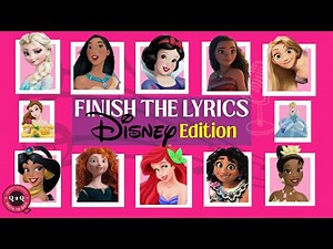 🎶 Disney Finish the Lyrics Challenge! Can You Complete These Iconic Songs? 🏰