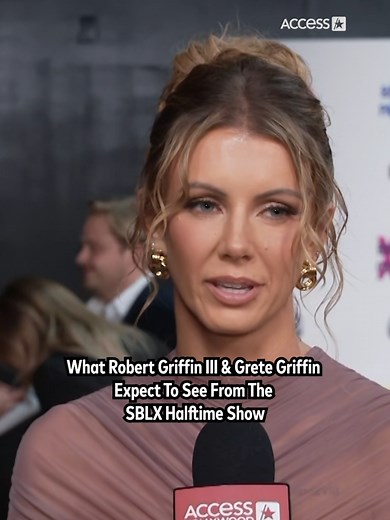 #NFL’s Robert Griffin III #RG3 and his wife Grete Griffin are revealing what they expect to see at the #SuperBowl #Halftime show 👀 #awardseason