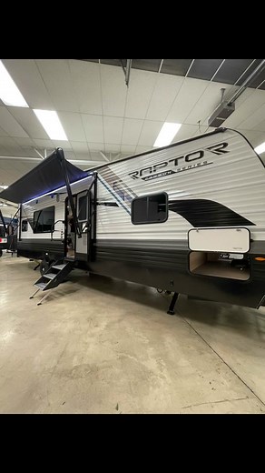 @Keystone RV Company has a NEW floorplan in their Raptor Carbon Series! This is the 30WFO toy hauler travel trailer and it comes with a 15’ garage for all your toys! Come check it out! #motorsportsland #adventureawaits #helpyougetaway #getoutdoors #rvlife #traveltrailers #toyhauler #keystonerv #raptorcarbonseries #rvcamping #newfloorplan #rvtravel #rv #happycamper #reels