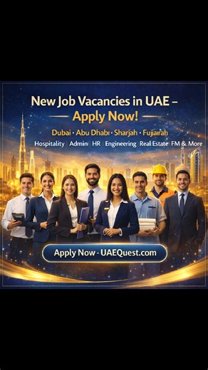 🚀 Looking for a Job in UAE? Big Hiring Update! Multiple companies across Dubai, Abu Dhabi, Fujairah & Sharjah are hiring now! Apply now and get closer to your dream UAE career 🇦🇪✨ 📌 Today’s Fresh Job Openings: • Assistant Restaurant Manager – Dubai • Front Desk Admin Assistant – Dubai • Payroll Executive – Fujairah • Head of Inclusion – Abu Dhabi • HR Executive – Abu Dhabi • Housekeeping Attendant – Sharjah • Receptionist – Dubai • Waiter – Dubai • Real Estate Agent – Dubai • Content Creator