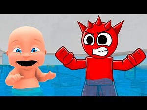 BABIES FLOOD SPRUNKI'S HOUSE!