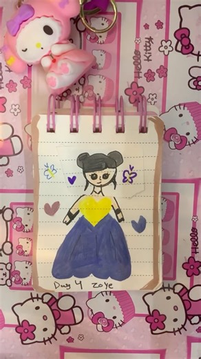 demons hunter Zoey tutorial#shorts #cartoon #huntrix #zoey