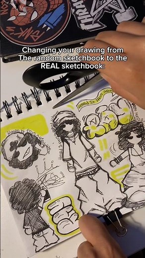 Performative sketchbook #fypviralシ #art #drawing #graffiti #skateboarding