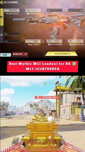 Best Mythic M13 [Morningstar] 🔥 BR Loadout & Gunsmith 2026 | M13 Zero Recoil Loadout | COD Mobile
