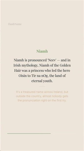 Did You Know This About "Niamh"?