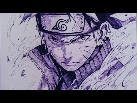 Draw with me Naruto (speed up tutorial)#anime 