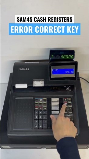 Using the ERROR CORRECT Key | SAM4s ER-900 Series Cash Registers