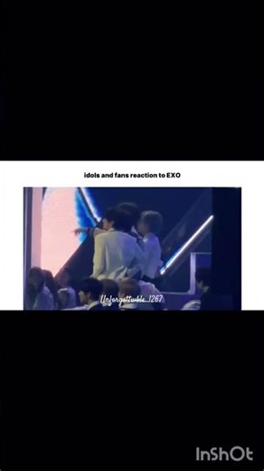idols reaction to EXO's performance #exo #idolshorts #reactionvideo #unforgettwble_1267 #subscribe