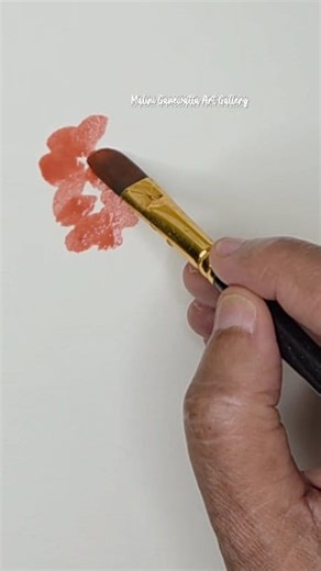 2.4K views · 29 reactions | Geranium flowers #watercolorpainting #watercolortechnique #geranium | Malini Ganewatta Art Gallery | Facebook